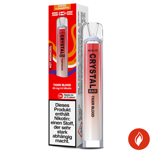 SKE Crystal Bar Tiger Blood 20mg Einweg E-Zigarette