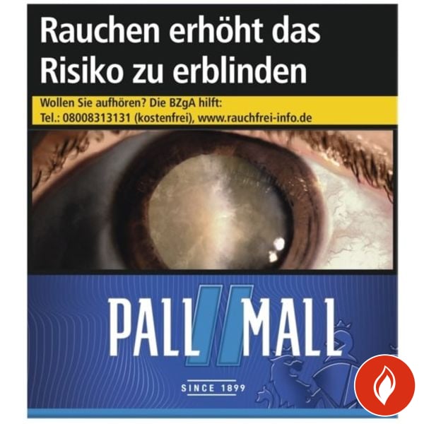 Pall Mall Blue Titan Zigaretten Schachtel