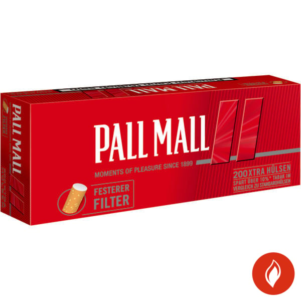 Pall Mall Red Xtra Filterhülsen reduziert