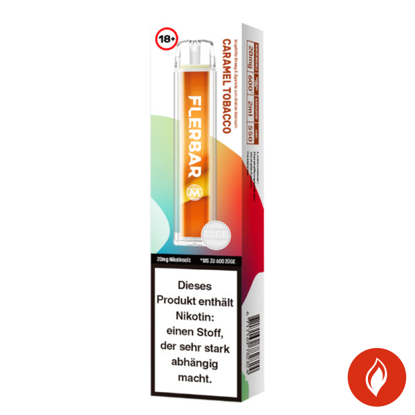 Flerbar Caramel Tobacco 20mg Einweg E-Zigarette