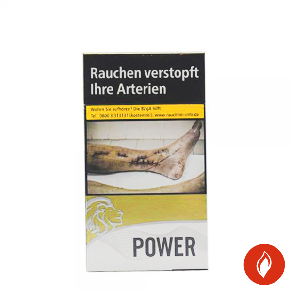 Power Gold Long Zigaretten Schachtel