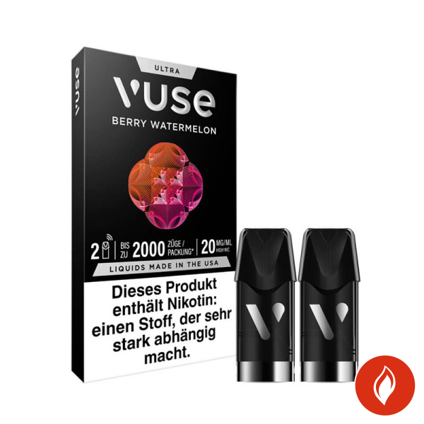 Vuse Ultra Pods Berry Watermelon 20mg Side + Pods