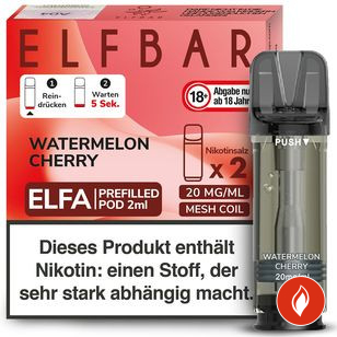 Elfbar Elfa Watermelon Cherry 20mg Einweg Prefilled Pod