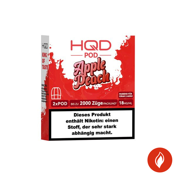 HQD Cirak 2 Apple Peach 18mg Prefilled Pods