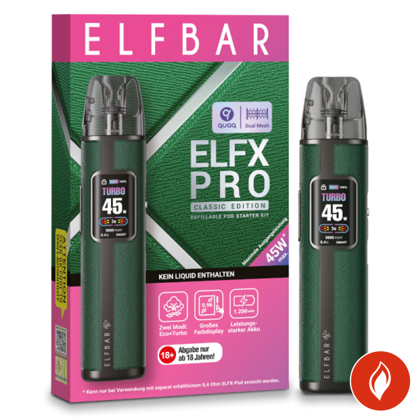 Elfbar Elfx Pro Kit Green E-Zigarette