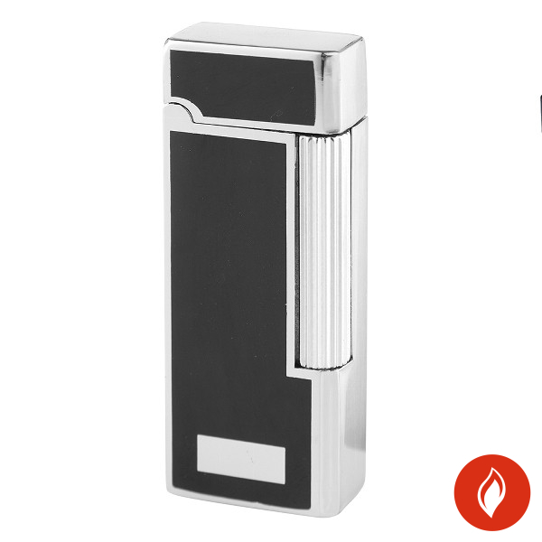 Winjet York Schwarz/Chrom Stein Feuerzeug