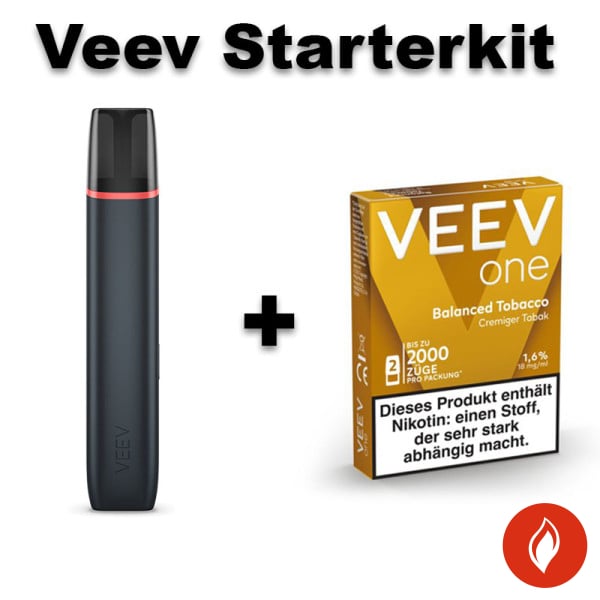 Veev One Starterkit Black Balanced Tobacco