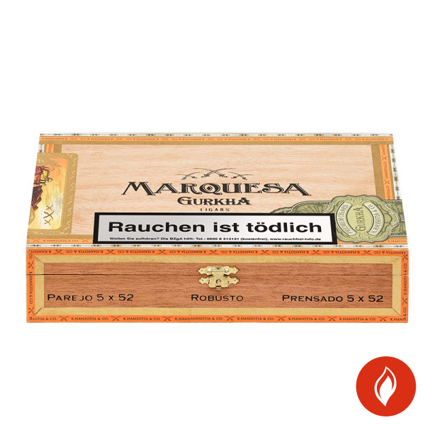 Gurkha Marquesa Robusto Zigarren Kiste Closed