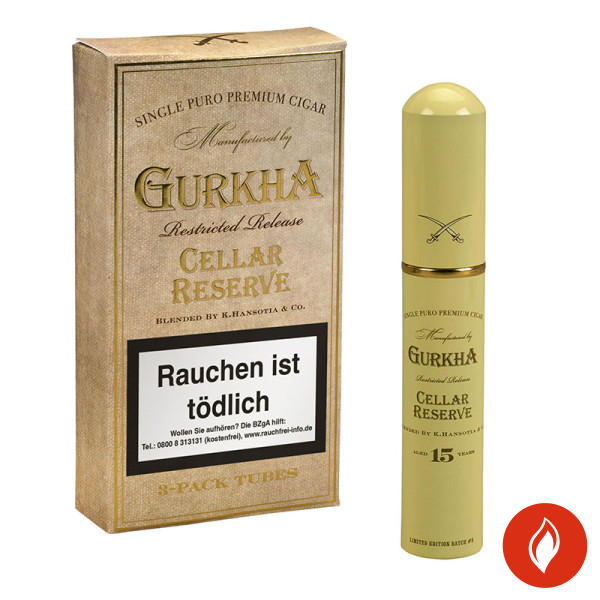 Gurkha Cellar Reserve 15 Years Hedonism Zigarren Schachtel mit Tubo
