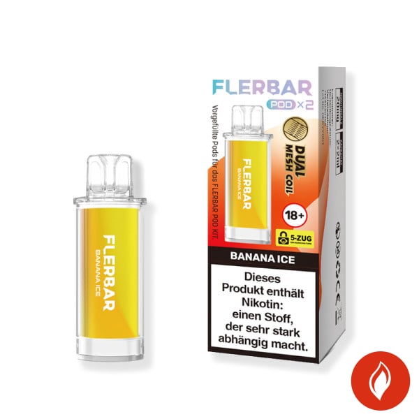 Flerbar Banana Ice 20mg Prefilled Pods