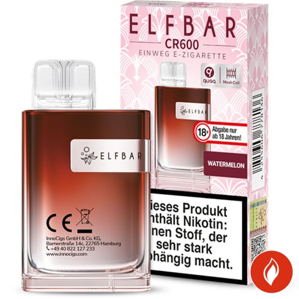 Elfbar CR600 Watermelon 20mg Einweg E-Zigarette