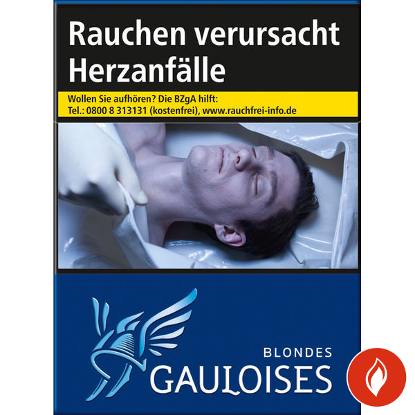 Gauloises Blau Mega Zigaretten Schachtel