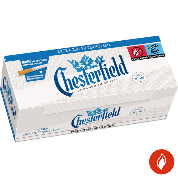 Chesterfield Extra Blue Filterhülsen Packung