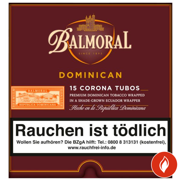 Balmoral Dominican Selection Corona Tubos Zigarren 15er Steller