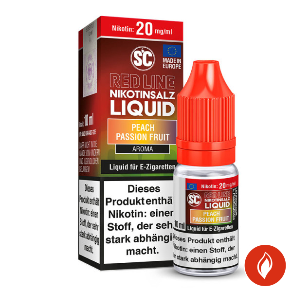 SC Red Line Peach Passion Fruit Nikotinsalz Liquid 20mg