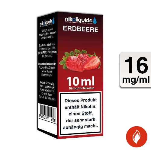 E-Liquid Nikoliquids Erdbeere 16 mg