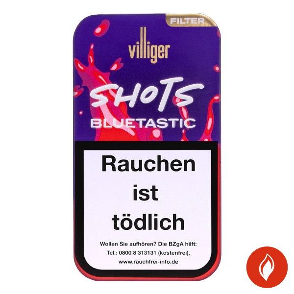 Villiger Shots Bluetastic Zigarillos Schachtel