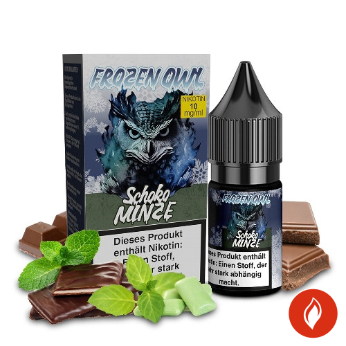 Frozen Owl Schoko Minze 10mg Nikotinsalz Liquid