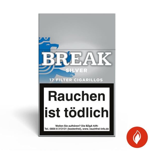 Break Silver Naturdeckblatt Zigarillos Stange