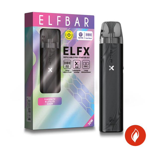 Elfbar Elfx Schwarz E-Zigarette