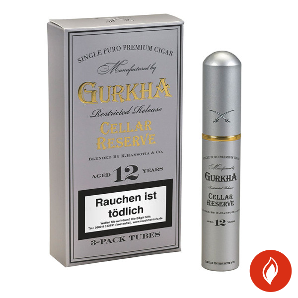 Gurkha Platinum Hendonism Grand Rothchild Tubos 3 Zigarren Schachtel