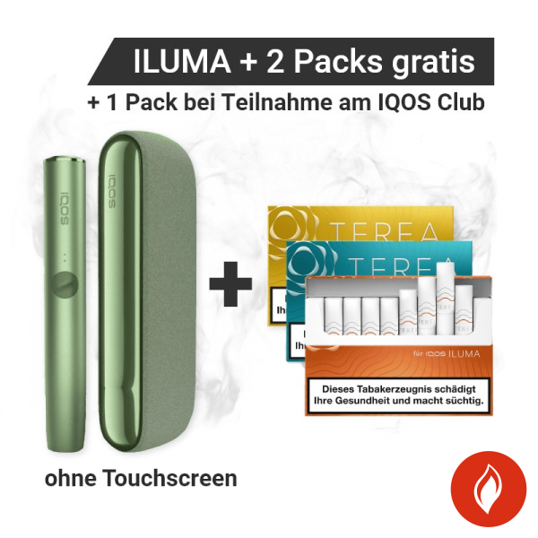 IQOS ILUMA Moss Green + gratis TEREA Sticks bei Registrierung