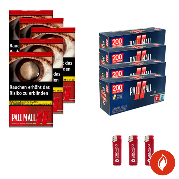 Pall Mall Volumentabak Red XL Dose Aktion Large Pall Mall Rot