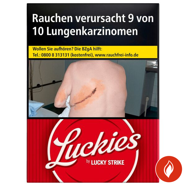Luckies Crafted 1871 Red Hercules Zigaretten Schachtel