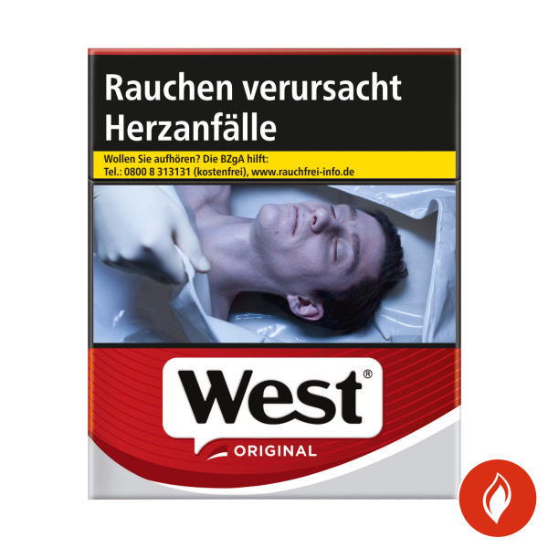 West Red Mega Zigaretten Schachtel