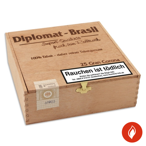Diplomat Grand Corona Brasil Zigarren 25er Kiste