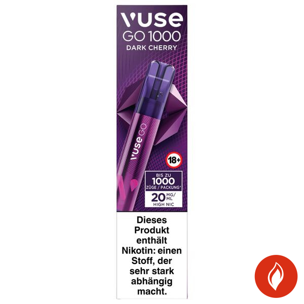 Vuse Go 1000 Dark Cherry 20mg Einweg E-Zigarette