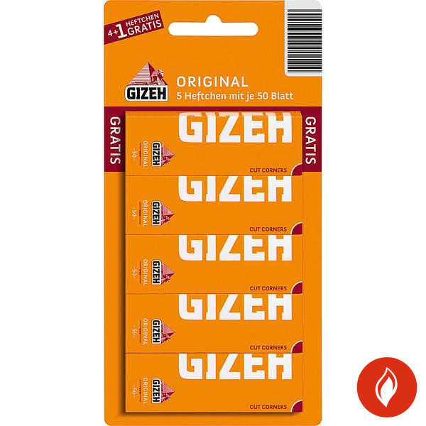 Gizeh - Gelb Zigarettenpapier Blisterkarte