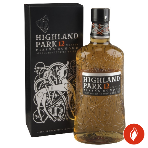 Highland Park 12 Jahre Single Malt Whisky Flasche