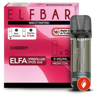 Elfbar Elfa Cherry Ice 0mg Einweg Prefilled Pod