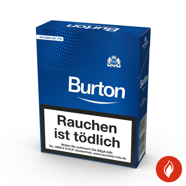 Burton Blue Eco-Zigarillos Big Pack Naturdeckblatt Stange