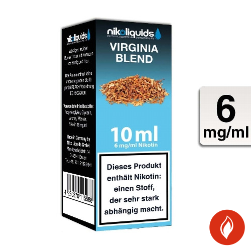 E-Liquid Nikoliquids Virginia Blend 6 mg 70 Pg 30 Vg