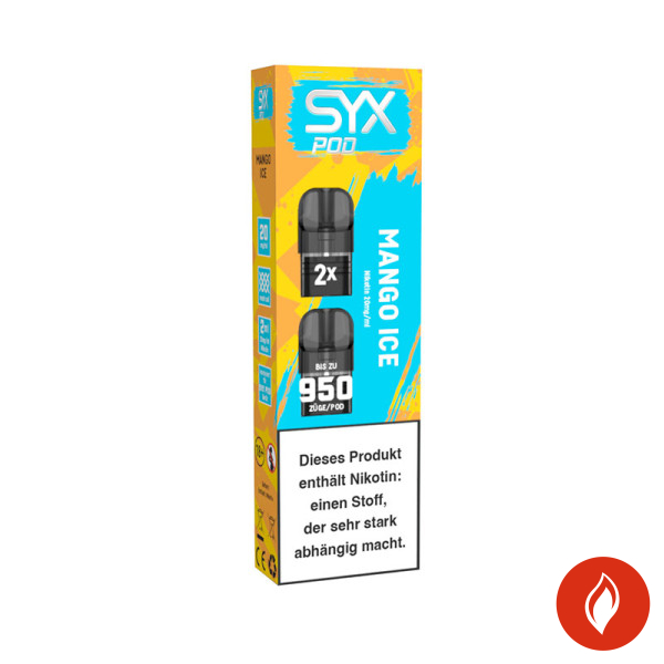 Syx Pod Mango Ice 20mg Prefilled Pods
