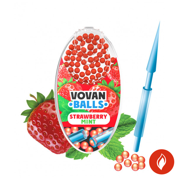 Vovan Balls Strawberry Mint Aromakapsel Packung