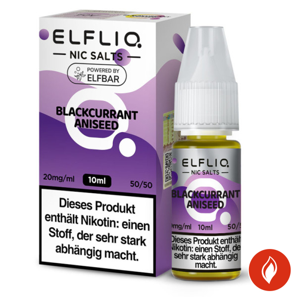 Elfbar Elfliq Blackcurrant Aniseed 20mg Nikotinsalz