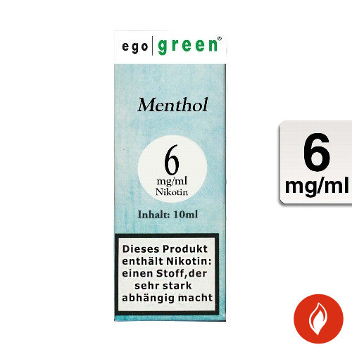 E-Liquid Ego Green Menthol 6 mg