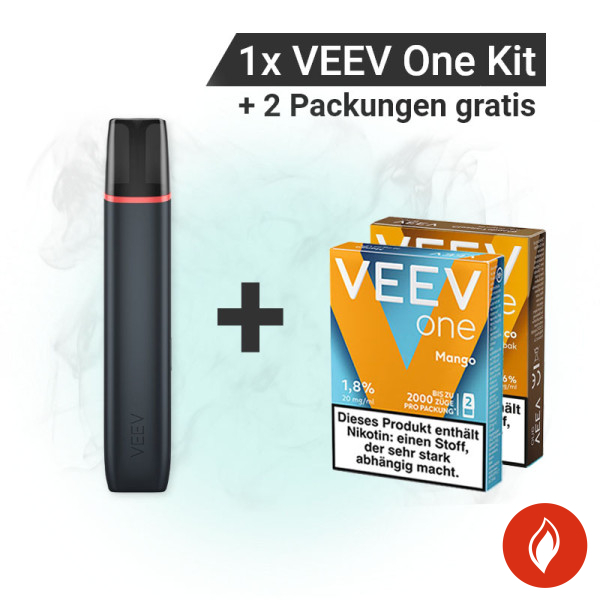 Veev One Device Kit & Pods Bundle 1+2 Velvet Black Mango Balanced Tobacco