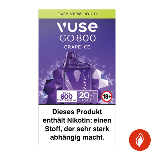 Vuse Go 800 Grape Ice 20mg Einweg E-Zigarette