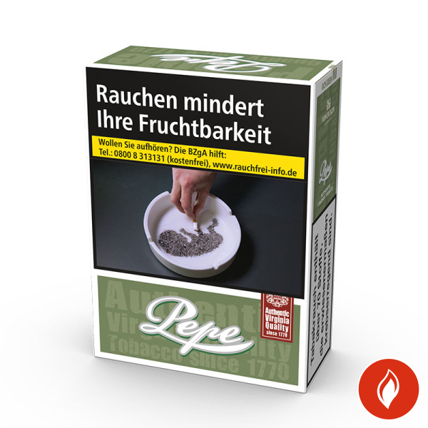Pepe Rich Green Maxi Zigaretten Schachtel
