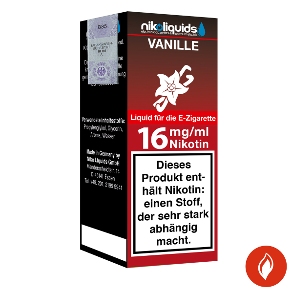 E-Liquid Nikoliquids Vanille 16 mg 70 Pg 30 Vg