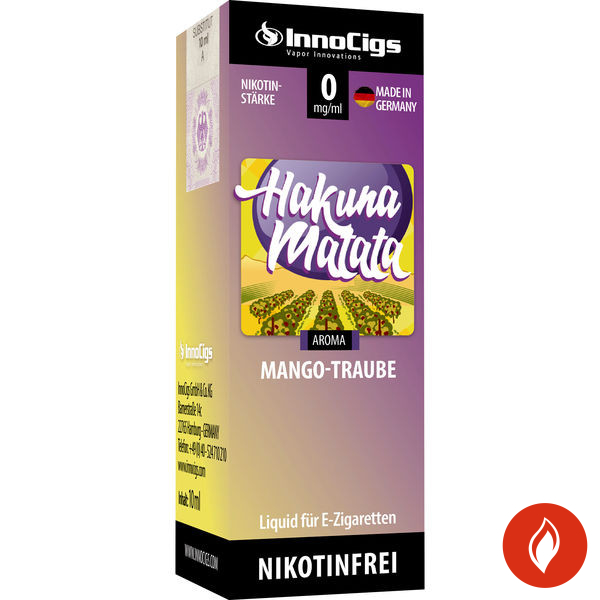 InnoCigs E-Liquid Hakuna Matata Traube 0mg