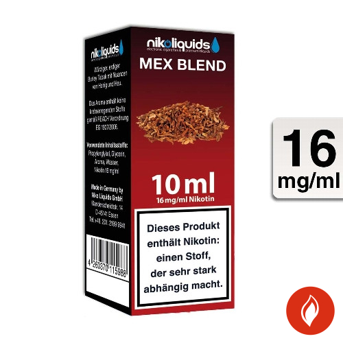 E-Liquid Nikoliquids Mex Blend 16 mg 70 Pg 30 Vg