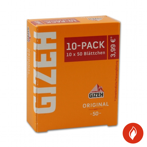 Gizeh Gelb 10er Pack Zigarettenpapier