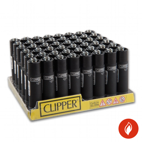 Feuerzeug Clipper Soft Touch & Black Cap Steller