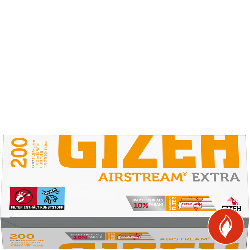 Gizeh Filterhülsen Airstream Extra 200 Stück Packung