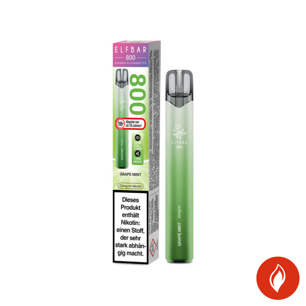 Elfbar 800 Grape Mint 20mg Einweg E-Zigarette
